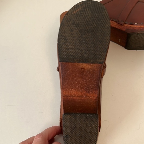 Fredelle Boutique Vintage Leather Clogs size 7 - Picture 5 of 11